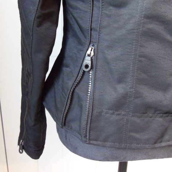 Harley Davidson Black Embellished Jacket sz S - Picture 12 of 16